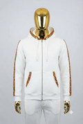 African Wax Print Zip-up Hoodie