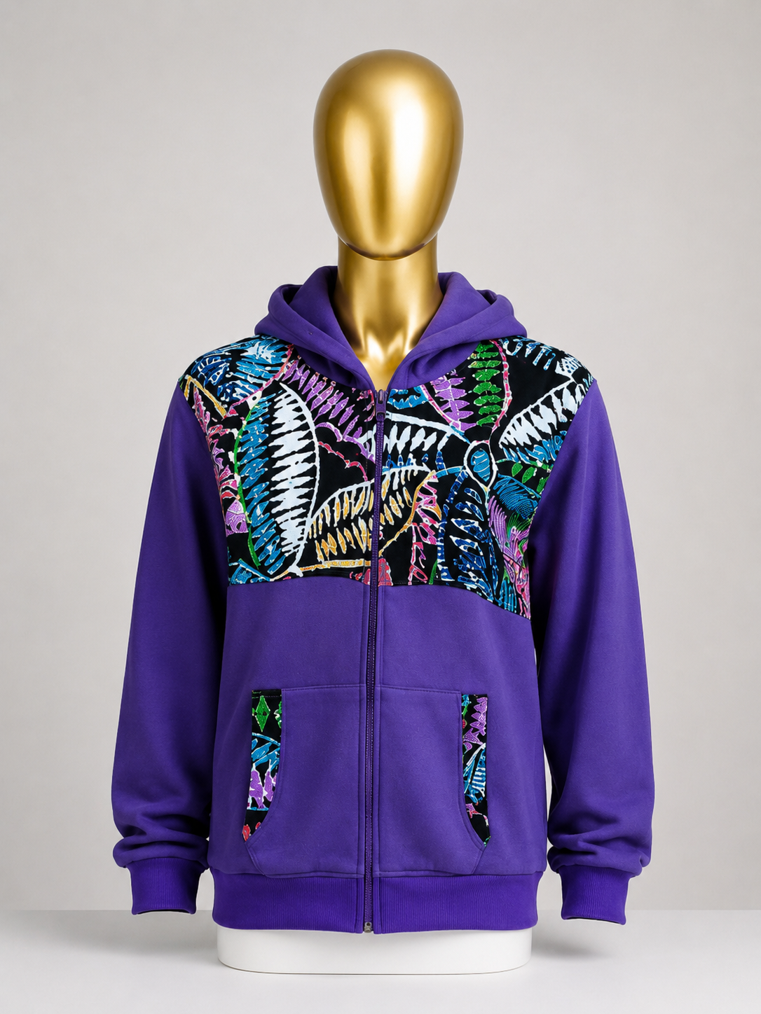 Purple Afro Hoodie